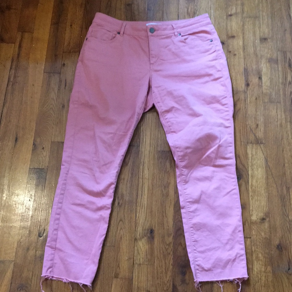 Dusty Rose Skinny Jeans from Loft